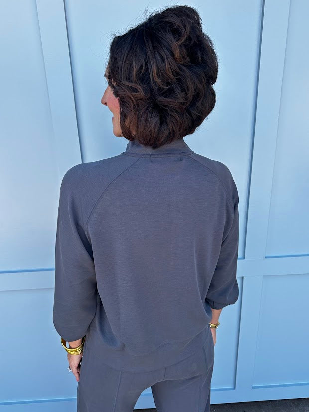 
                      
                        Graphite Luxe Cloud Quarter Zip
                      
                    