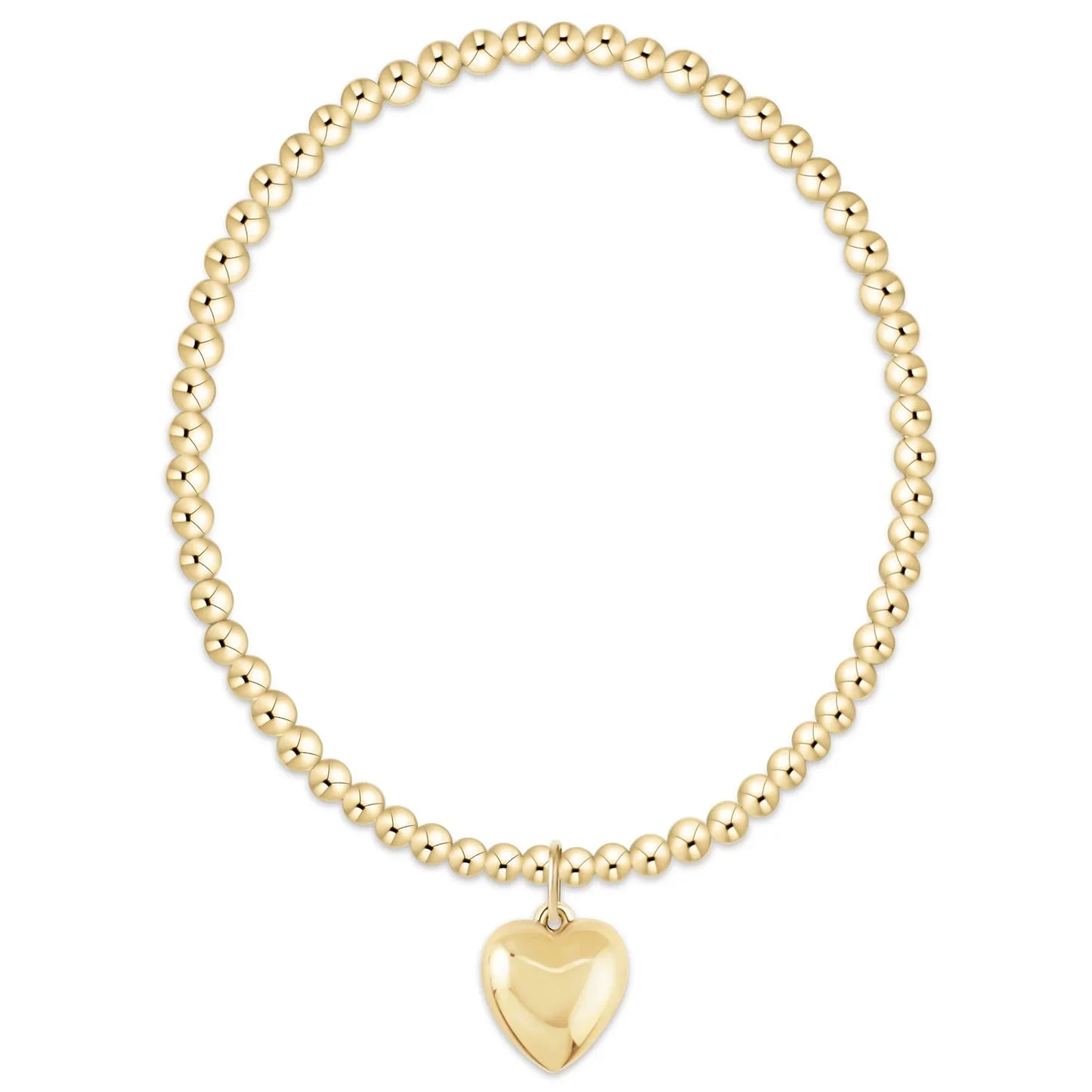 Enewton Classic Gold 3mm Love Plush Gold Heart Bracelet