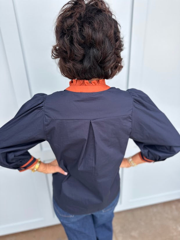 
                      
                        Midnight Garden Embroidered Blouse
                      
                    