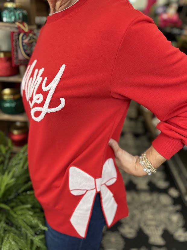 
                      
                        Lakelyn Merry Bow Sweatshirt
                      
                    
