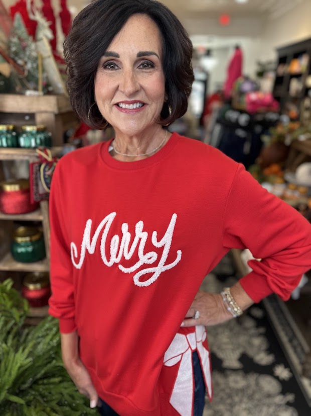 Lakelyn Merry Bow Sweatshirt