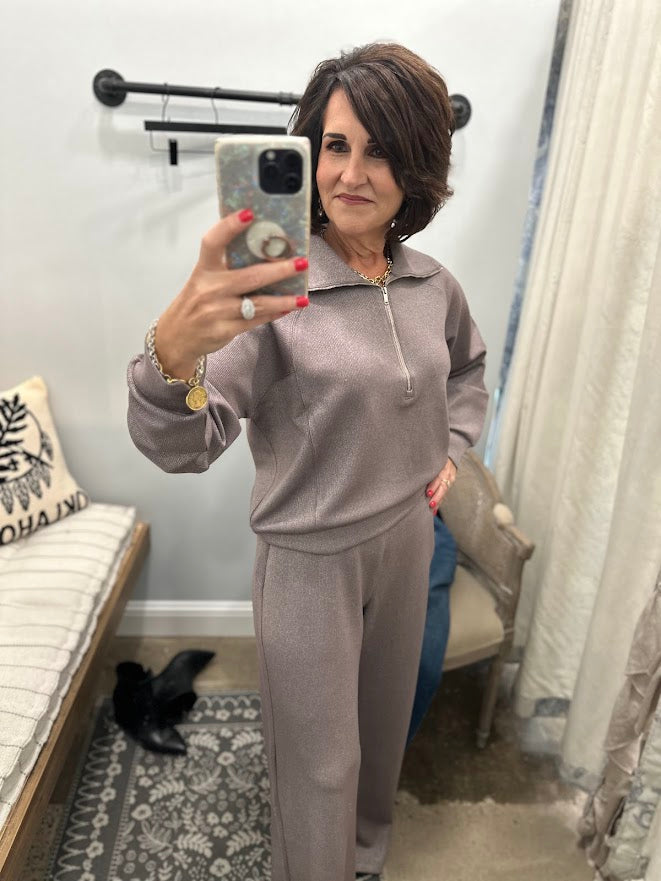 
                      
                        Spanx AirEssentials Half Zip Top Smoke Silver
                      
                    