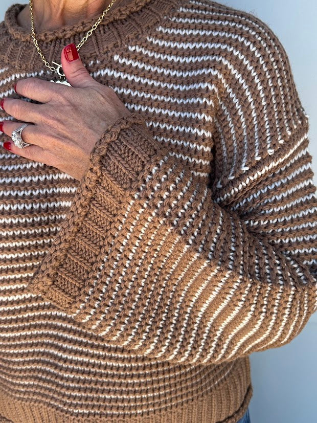 
                      
                        Dear John Mocha Stripe Sweater
                      
                    