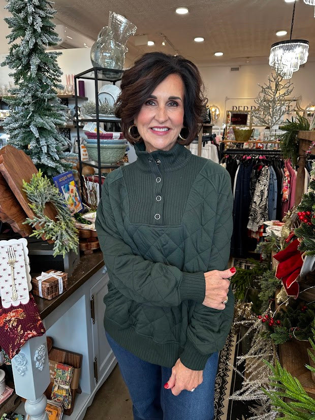 Harper Quilted Pullover
