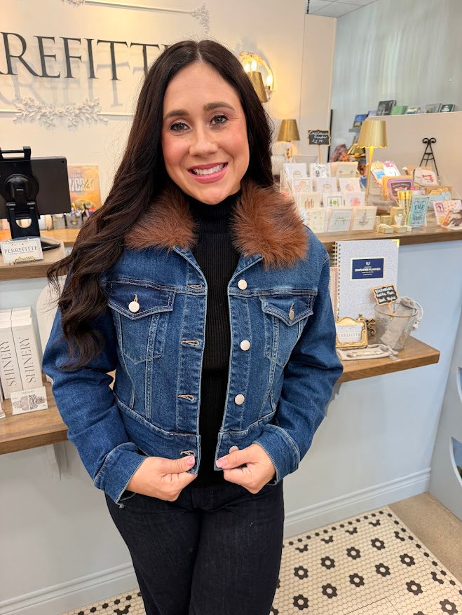 Dear John Arden Fur Jean Jacket