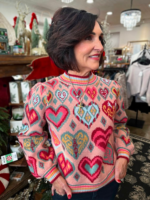
                      
                        Multi Heart Sweater
                      
                    