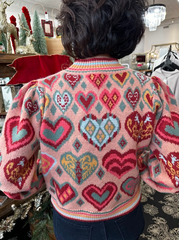 Multi Heart Sweater