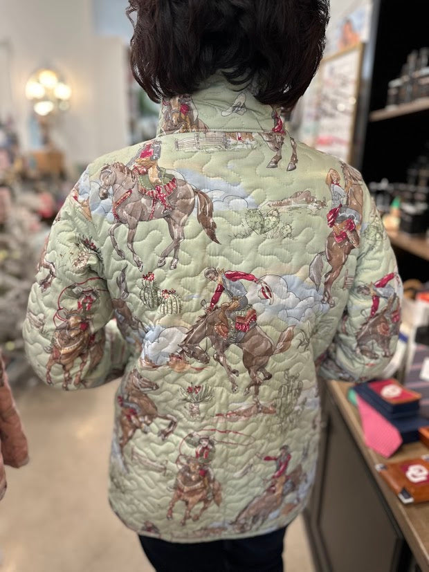 
                      
                        Ida Mae Birdie Quilted Snap Jacket
                      
                    