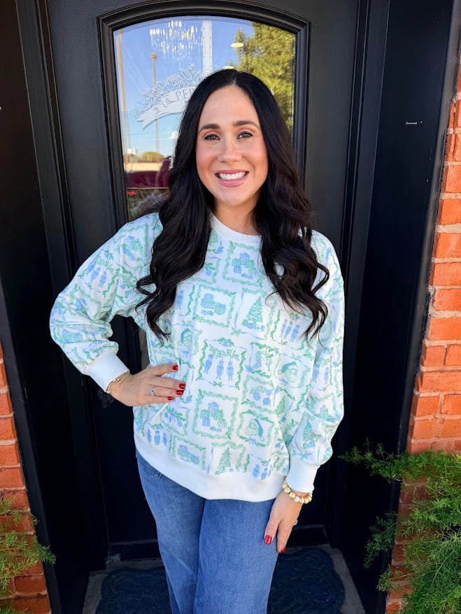 Sarah Yuletide Vignettes Sweatshirt