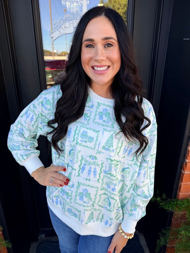 Sarah Yuletide Vignettes Sweatshirt
