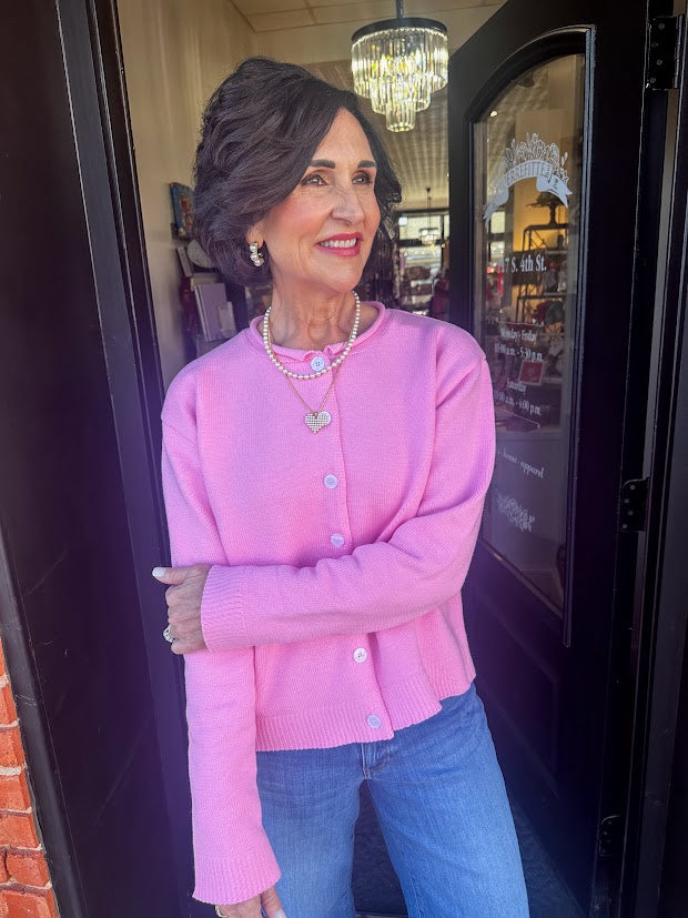Camille Pink Cardigan