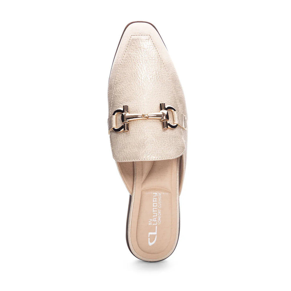 Metallic Dress Mule