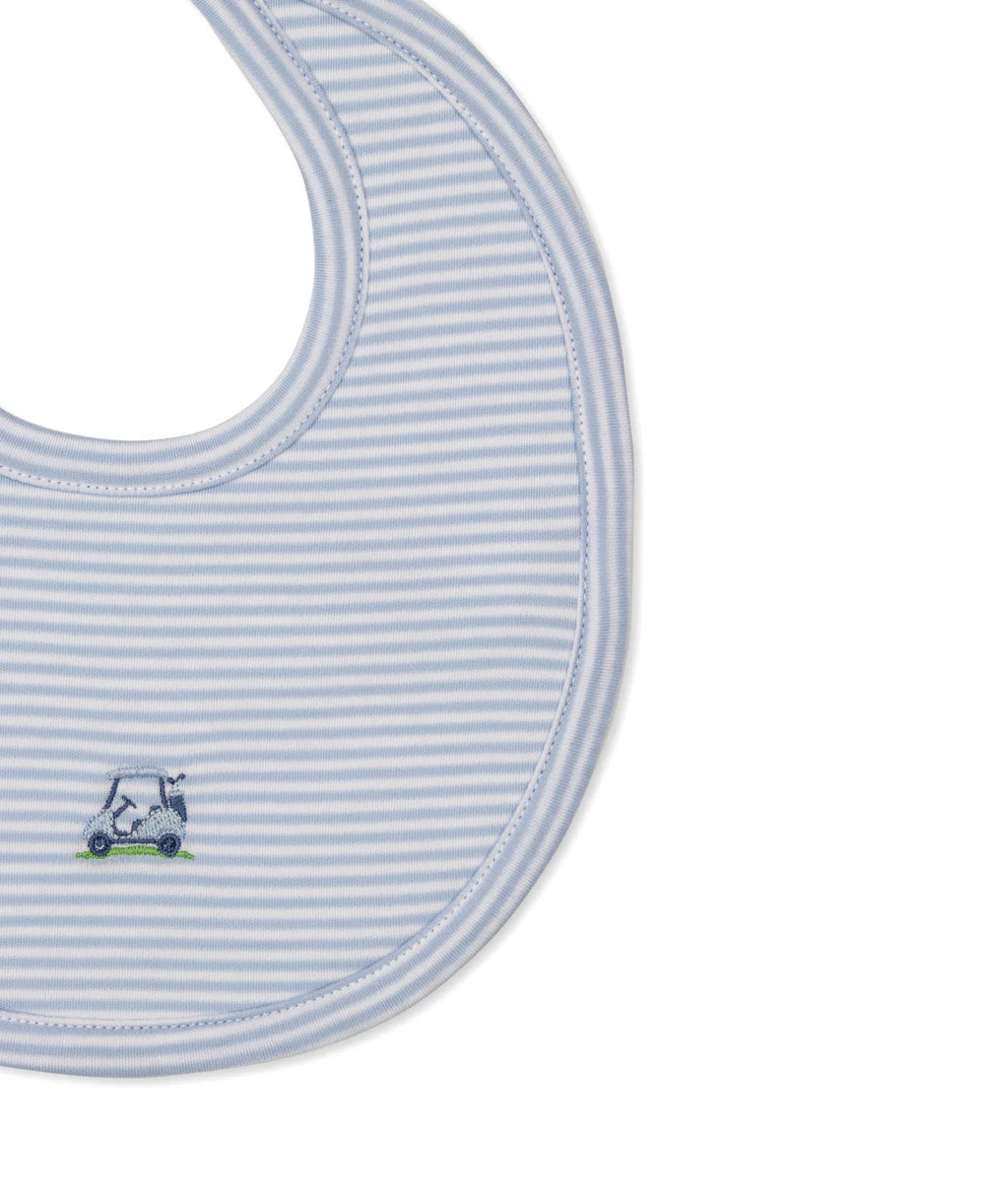 Golf Championship Embroidered Blue Stripe Bib