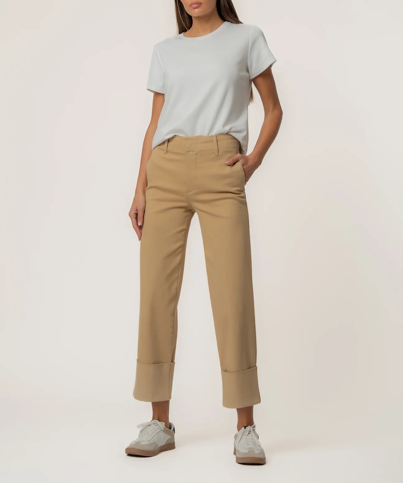 KUT Sienna High Rise Straight Leg Pants