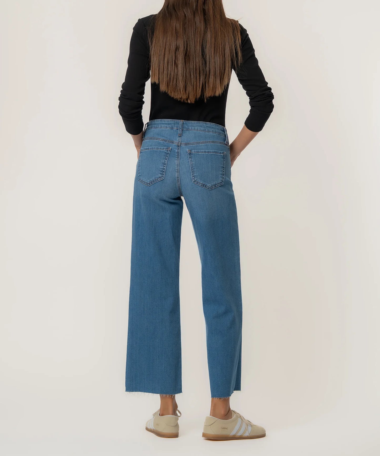 KUT Charlotte High Rise Wide Leg Jeans