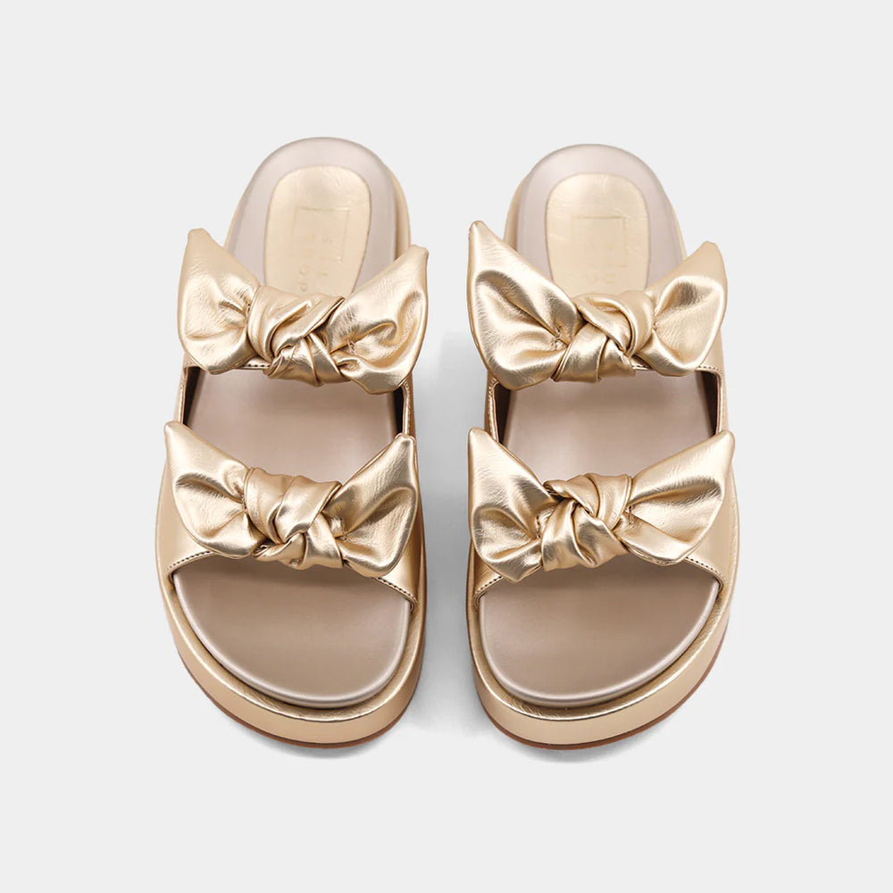 Gold KIKI Bow Sandal