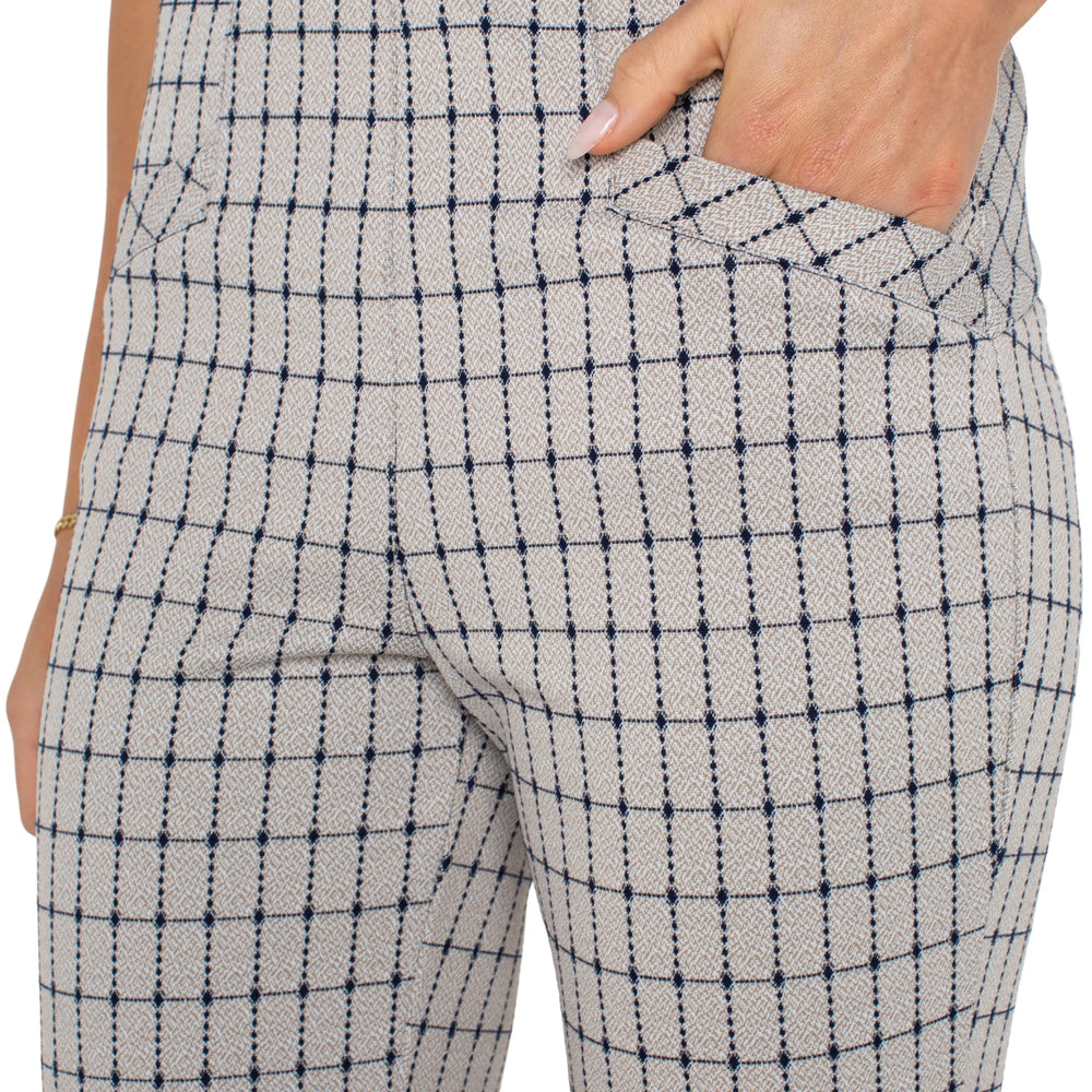 
                      
                        Liverpool Stella Kick Flare Navy/Taupe Grid Pant
                      
                    