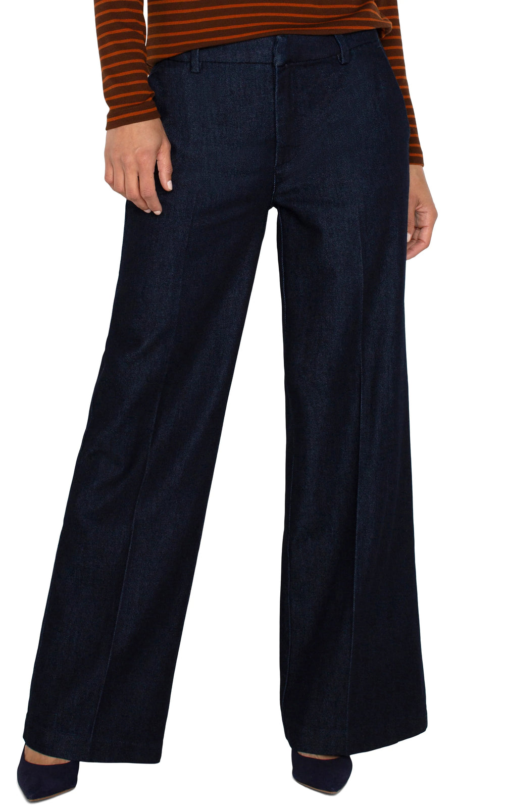 Kelsey Wide Leg Trouser Navy