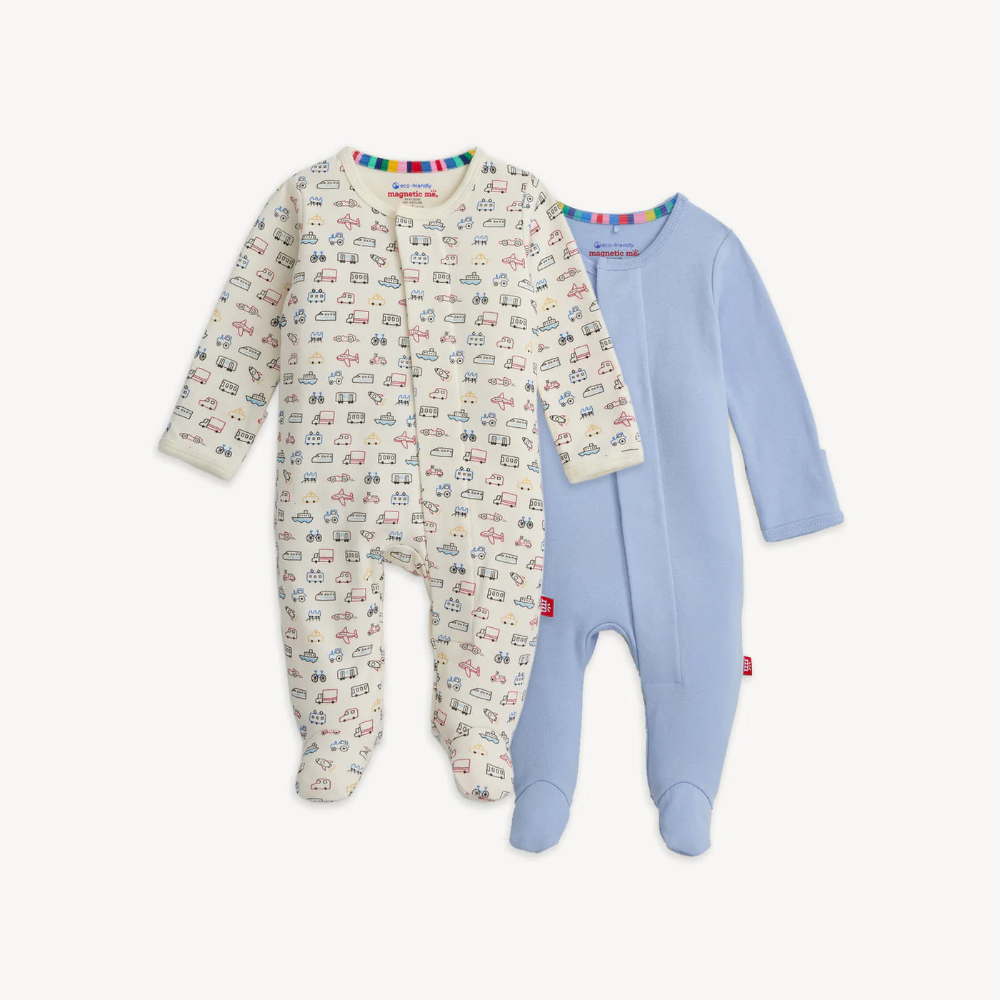 Travel and Blue Footie Bundle 3-6mths