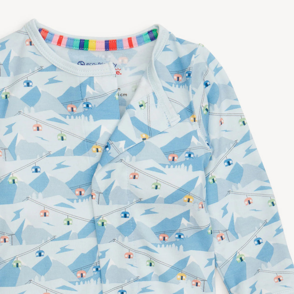 Blue Apres Chic Footie 3-6m