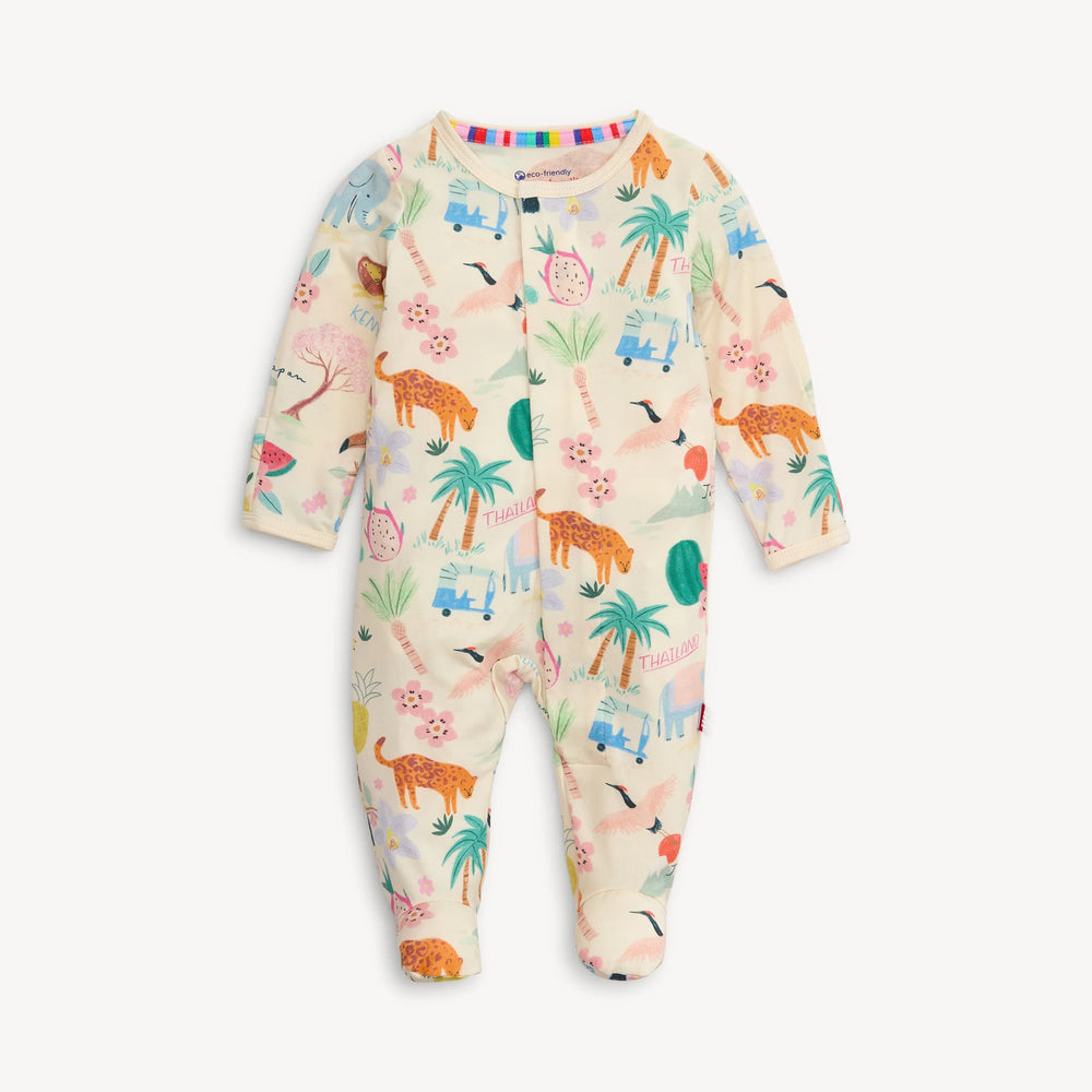 Wanderlust Wildlife Modal Footie 3-6mths