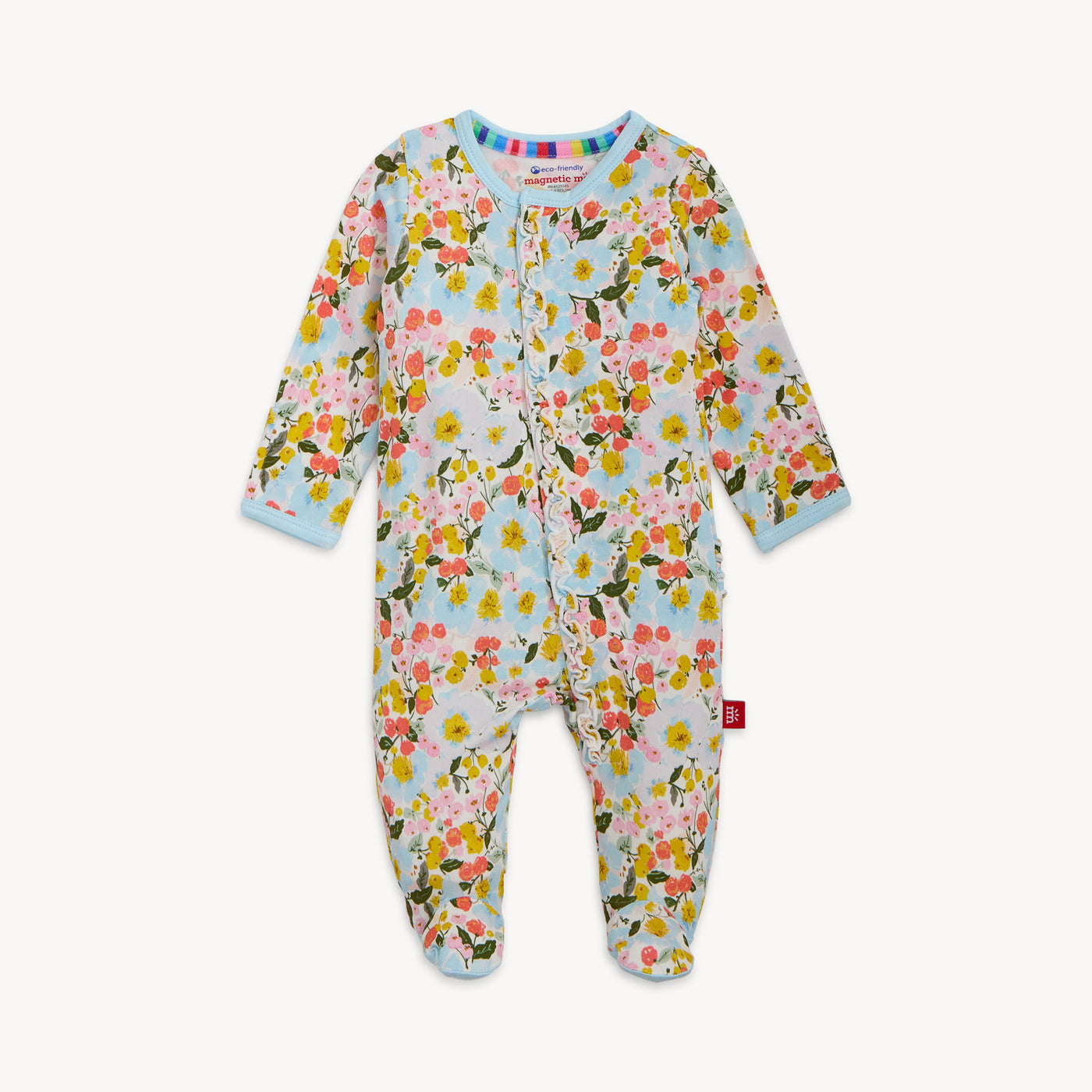 Seraphina Modal Magnetic Ruffle Footie 0-3M
