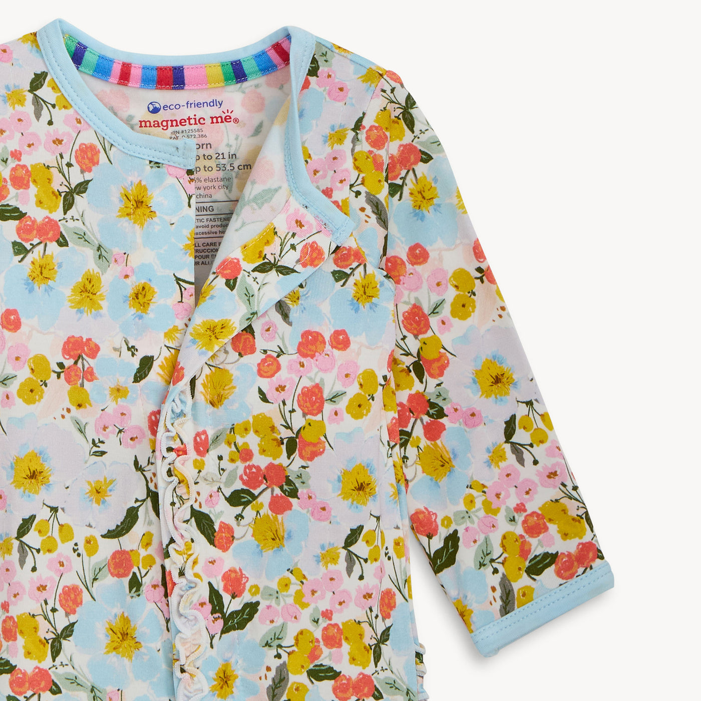 Seraphina Modal Magnetic Ruffle Footie 3-6M