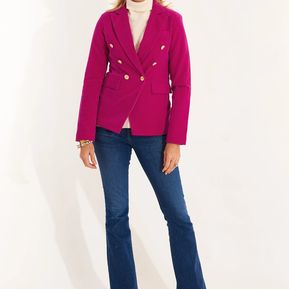 
                      
                        Vibrant Velvet Blazer
                      
                    