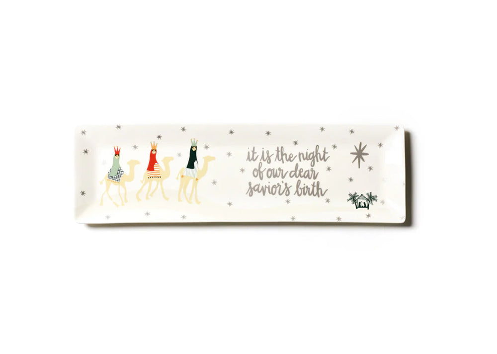 O Holy Night Skinny Rectangle Tray