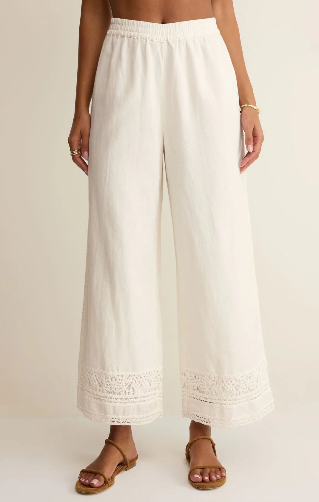 Z Supply Scout Embroidered White Pant