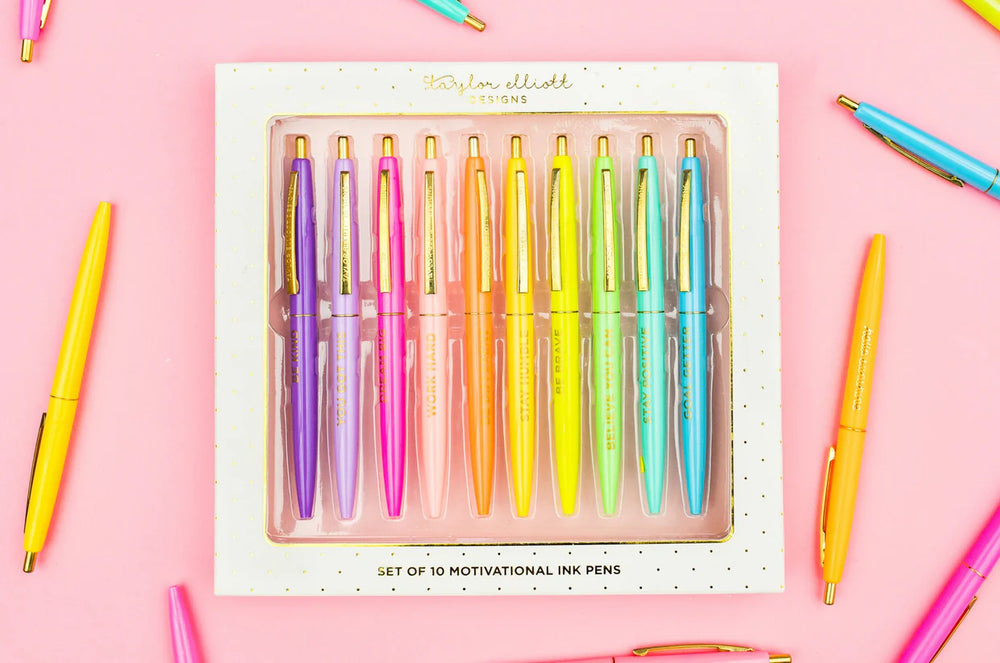 10pc Motivational Pen set