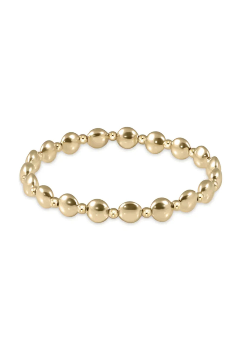 Honesty Gold Grateful  Bracelet 6mm