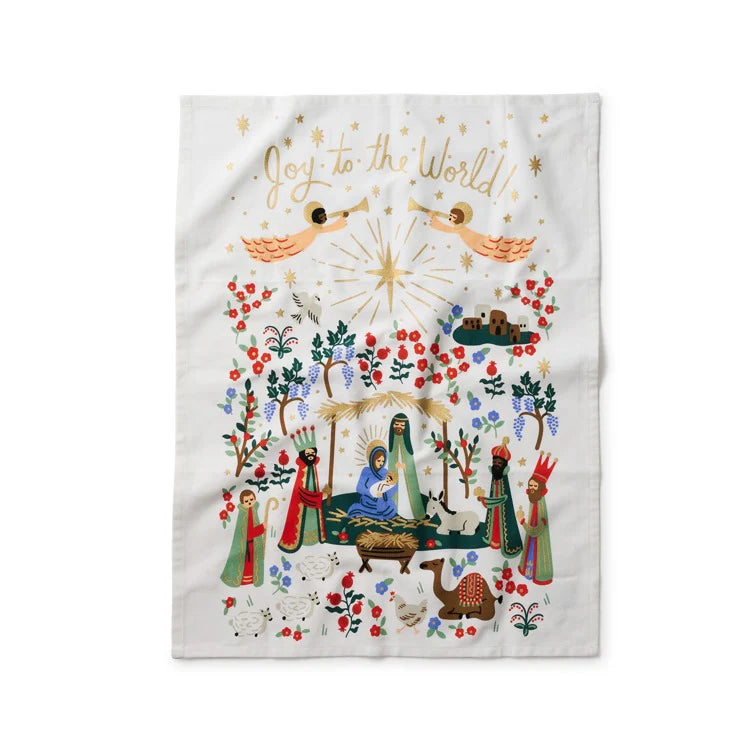 Rifle Paper Holiday Tea Towel