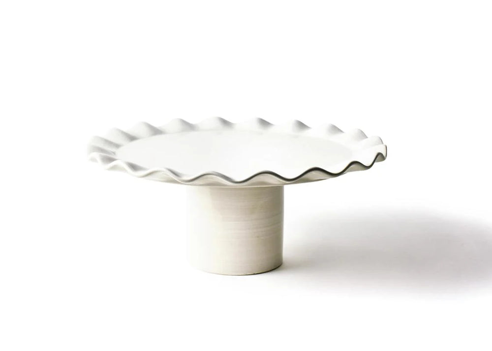 Ruffle Cake Stand White