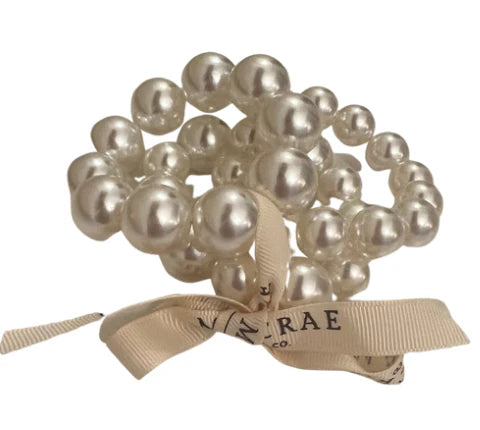 Chelsea Pearl Hair Ties 3pc