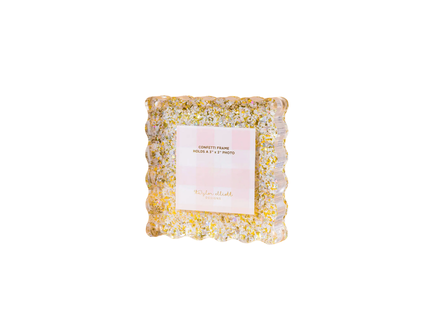 Gold and Pearl Confetti Small Frame