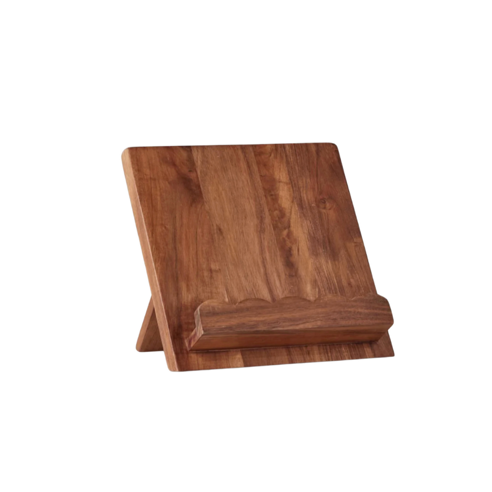Scalloped Wood Book Stand