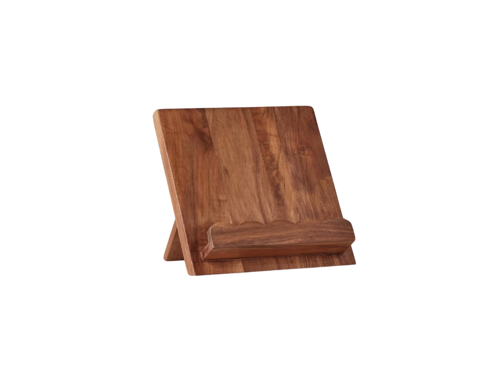 Scalloped Wood Book Stand