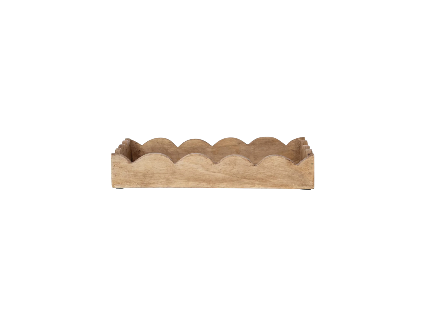 Mango Wood Scalloped Tray