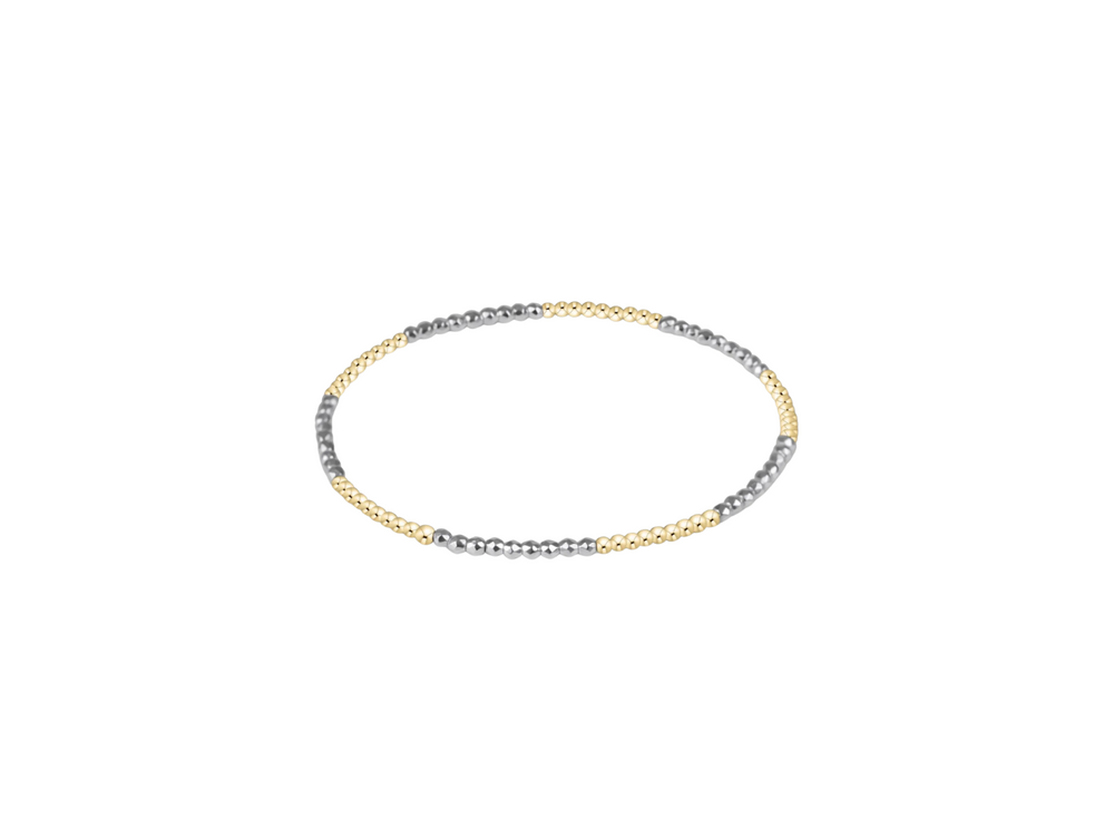 enewton Bead Bracelet Bright Silver Faceted Hematite