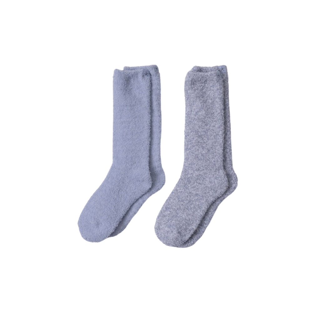 Barefoot Dreams Snowdrop Multi 2-Pair Sock Set