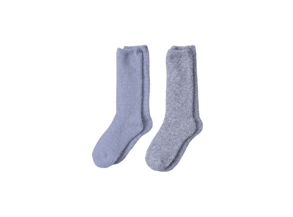 Barefoot Dreams Snowdrop Multi 2-Pair Sock Set