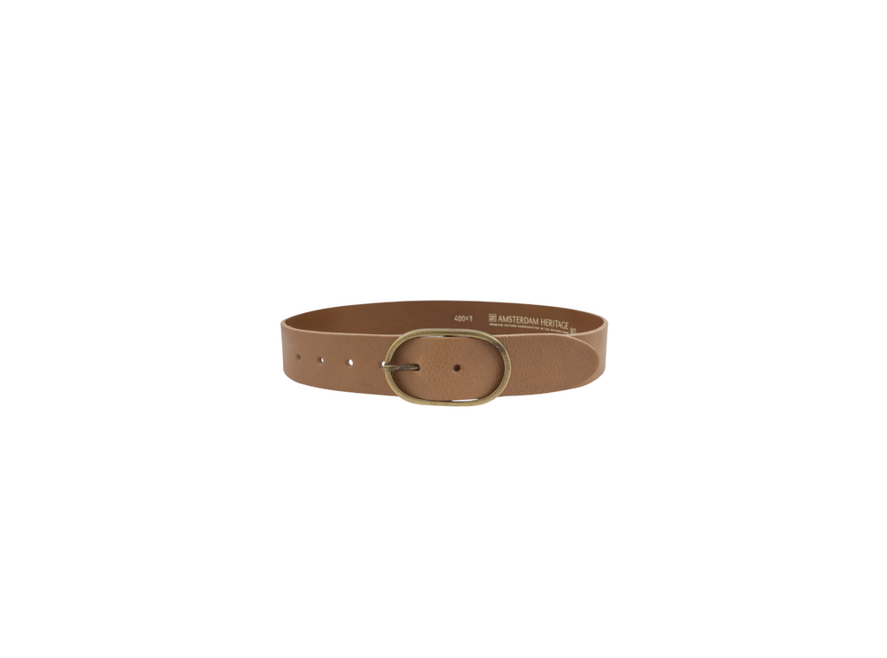 Fien Sand Leather Belt