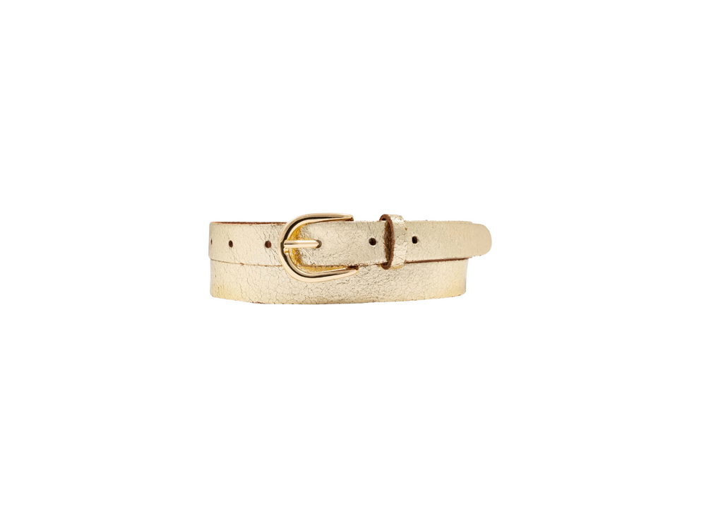 Gold Eva Leather Belt