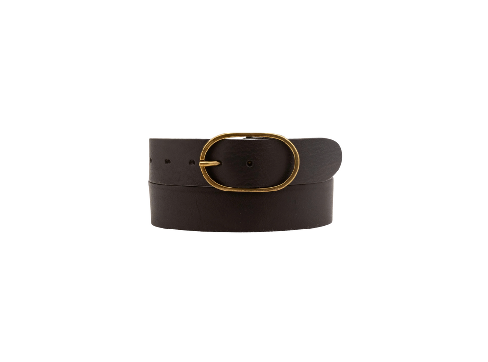 Fien Black Leather Belt