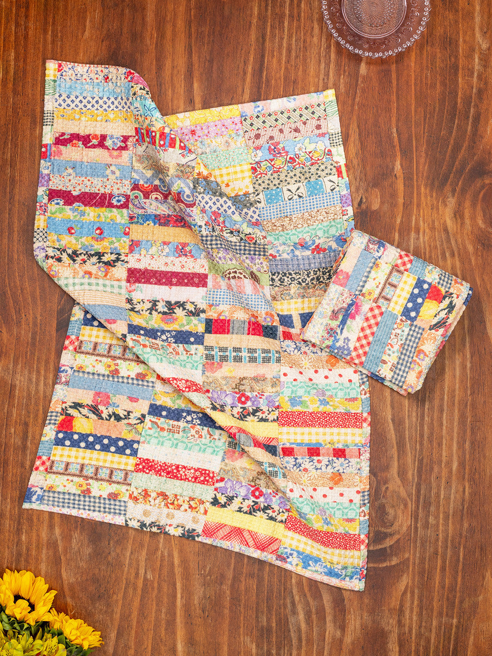 Patch Parade Waffle Tea Towel