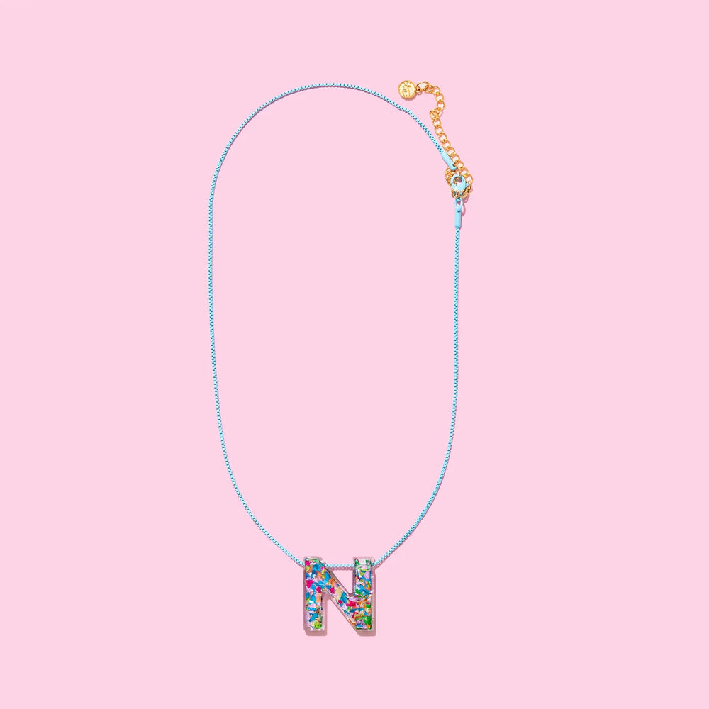 
                      
                        Colorful Confetti Letter Necklaces
                      
                    