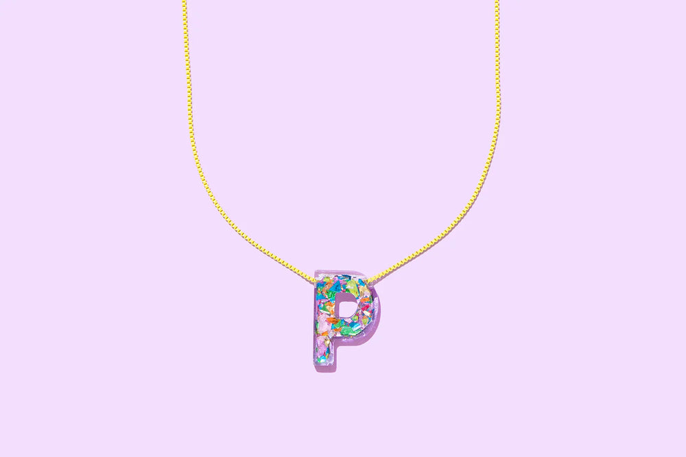 
                      
                        Colorful Confetti Letter Necklaces
                      
                    