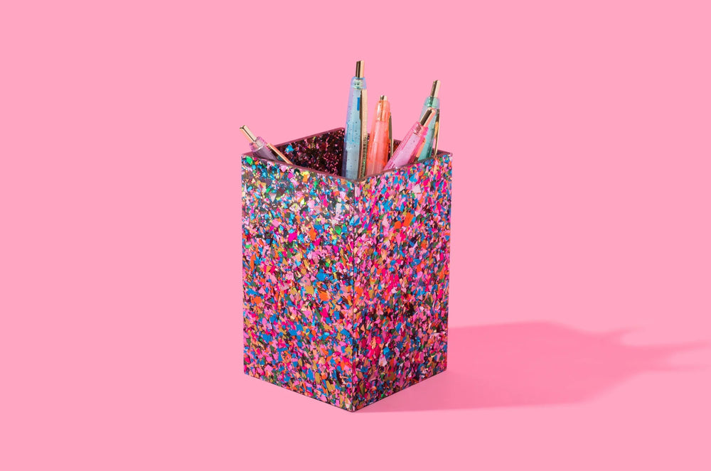 Confetti Acrylic Pen Cup