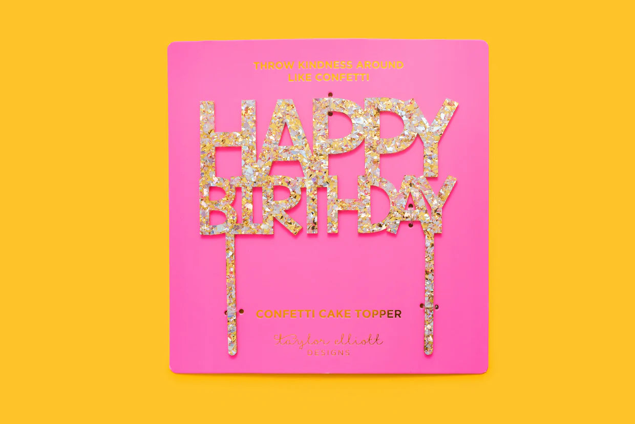 Refit Happy Happy Birthday Cake Topper – Perrefitte